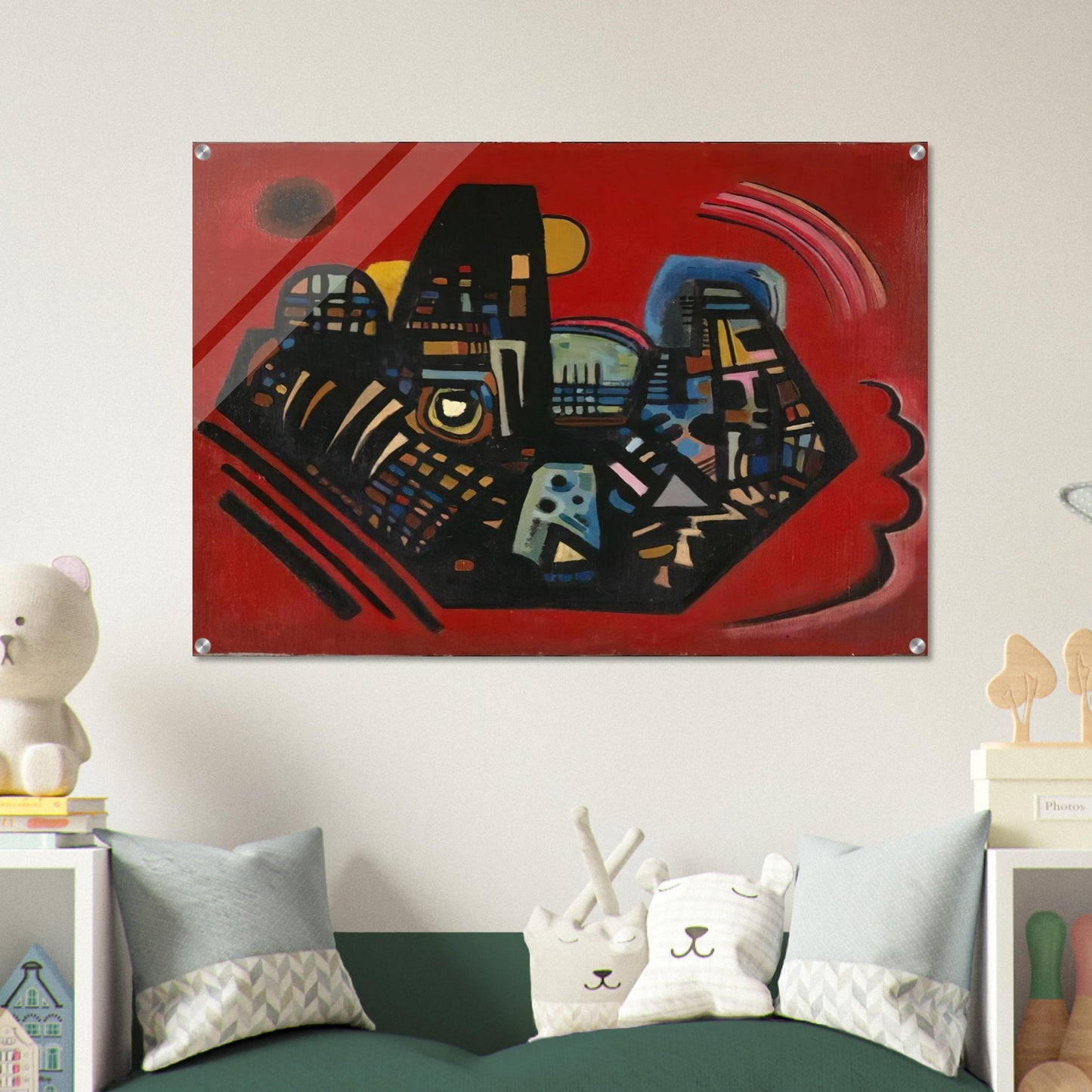 BLACK RED 1928 - Wassily Kandinsky Acrylic Print - 70x100 cm / 28x40″ inches