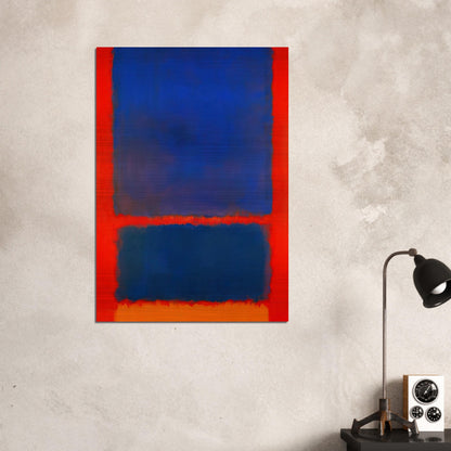 Blue, Orange, Red - 1961 - Mark Rothko Brushed Aluminum Print - 70x100 cm / 28x40 inches | Mark Rothko Aluminum Print | Mark Rothko Prints