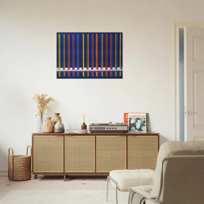 Very Sharp - Piero Dorazio Brushed Aluminum Print - 70x100 cm / 28x40 inches | Piero Dorazio Aluminum Print | Piero Dorazio Prints
