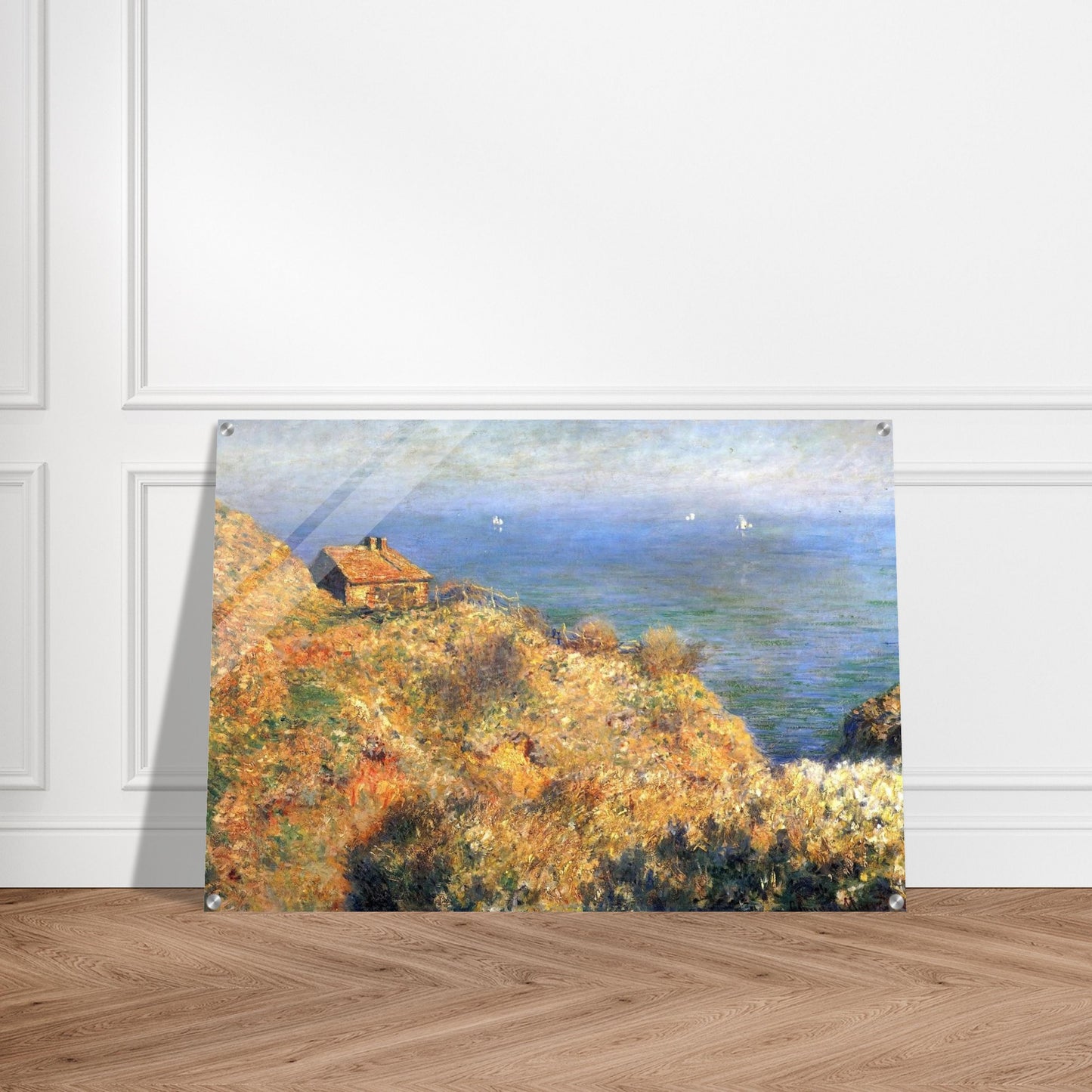 Fisherman's House at Varengeville - claude monet Acrylic Print - 70x100 cm / 28x40″ inches