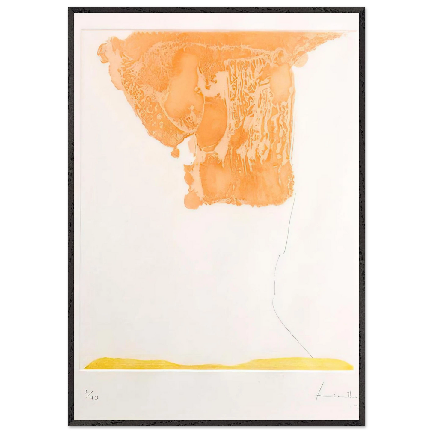 Helen Frankenthaler - Pranzo Italiano - 1973 Wall art - 40x50 cm / 16x20 inches - Fine Art Poster-canvas - -