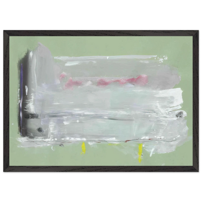 Helen Frankenthaler - Untitled - 1984 Wall art - 27x35 cm / 11x14 inches - Premium Wooden Framed Poster With Fine Art Paper-canvas - Black frame