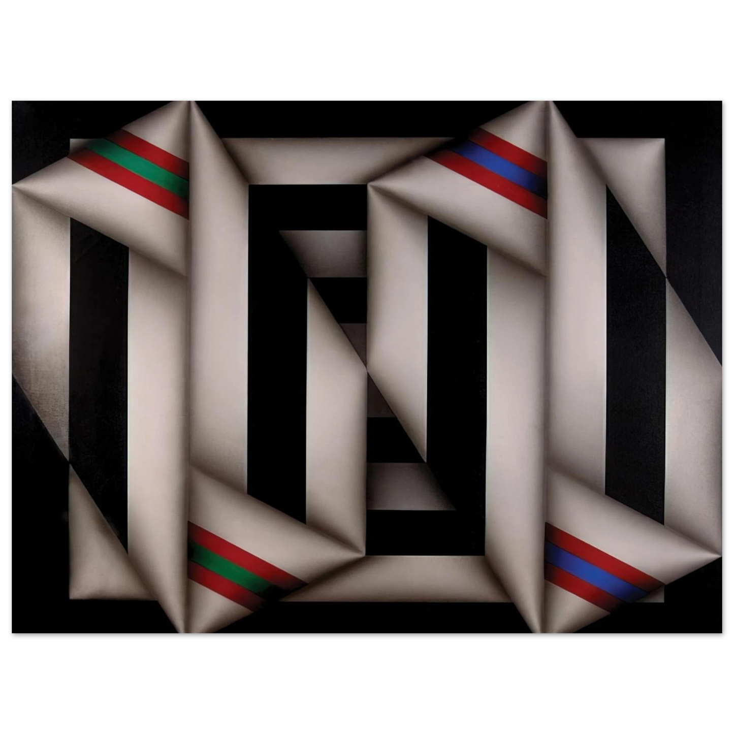 Omar Rayo - Omelemo II - 1981  75x100 cm / 30x40inches Fine Art Poster
