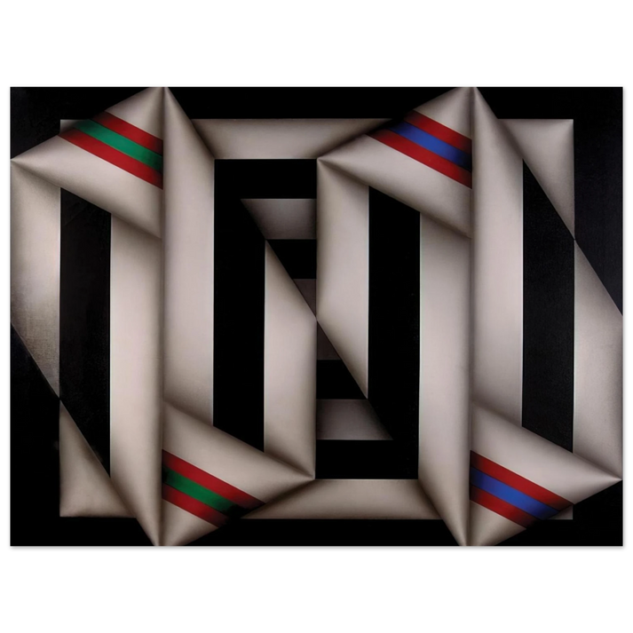 Omar Rayo - Omelemo II - 1981  75x100 cm / 30x40inches Fine Art Poster