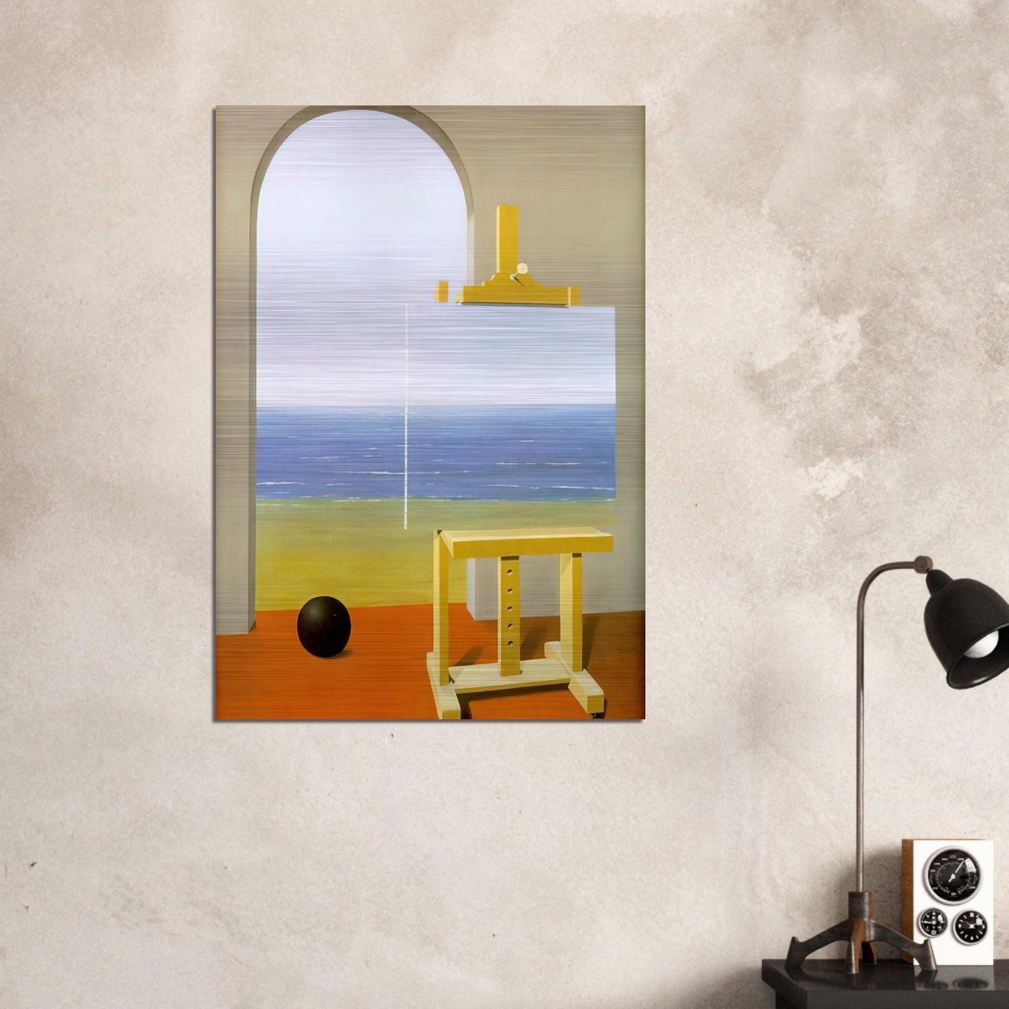 THE HUMAN CONDITION 1935 - Rene Magritte Brushed Aluminum Print - 70x100 cm / 28x40 inches | Rene Magritte Aluminum Print | Rene Magritte Prints