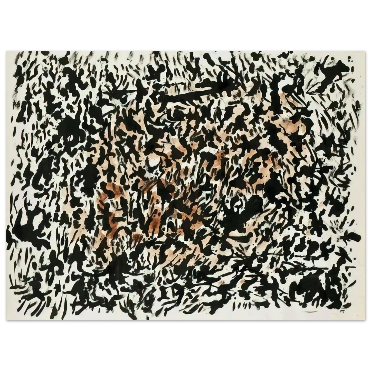 Henri Michaux - UNTITLED 1979  75x100 cm / 30x40inches Fine Art Poster