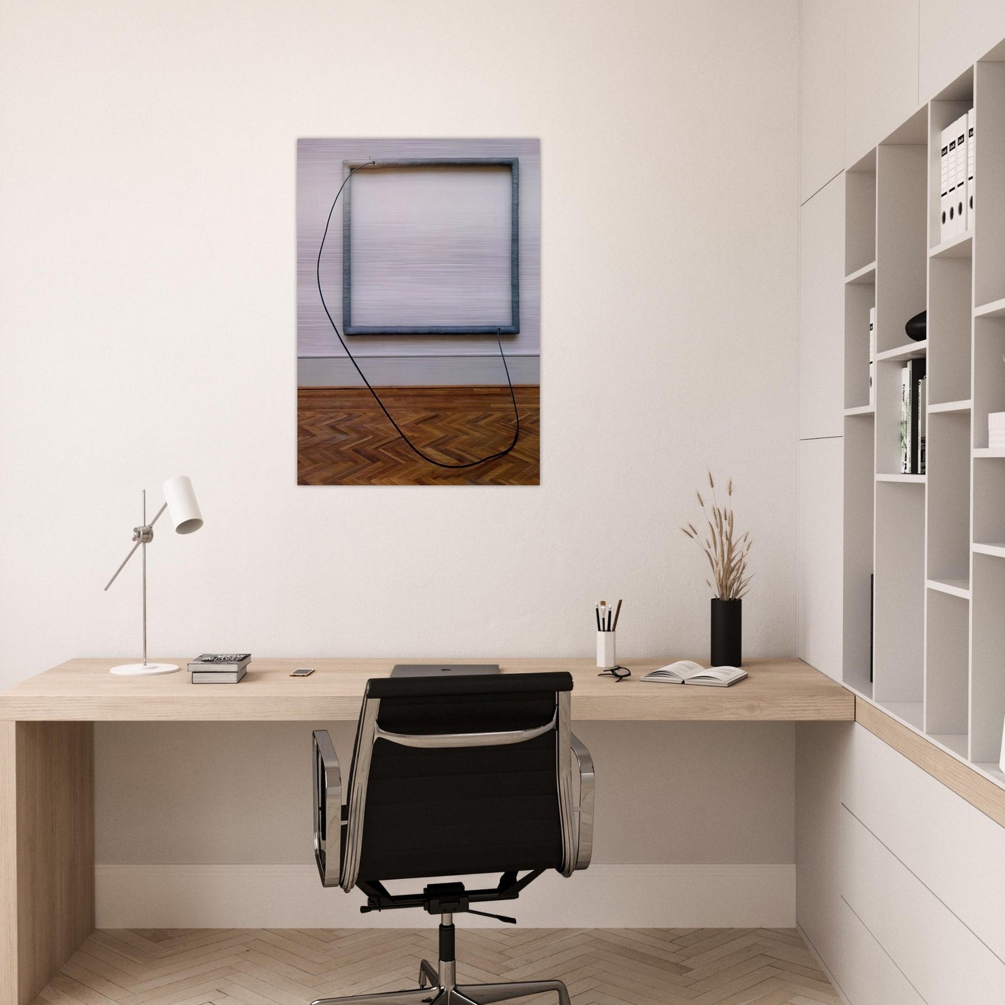 HANG UP 1966 - Eva Hesse Brushed Aluminum Print - 70x100 cm / 28x40 inches | Eva Hesse Aluminum Print | Eva Hesse Prints
