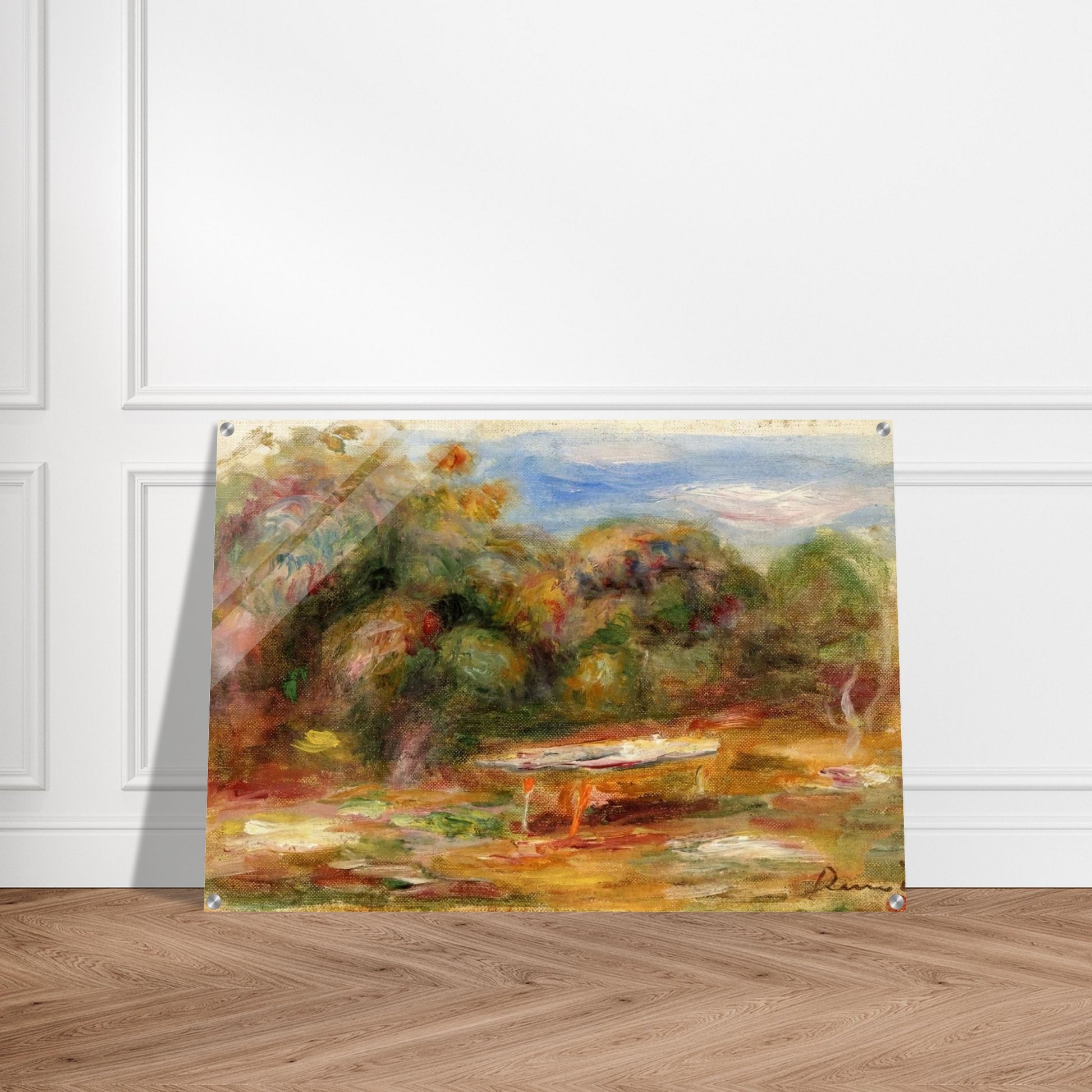 In the Garden at Collettes in Cagnes - Pierre-Auguste Renoir Acrylic Print - 70x100 cm / 28x40″ inches