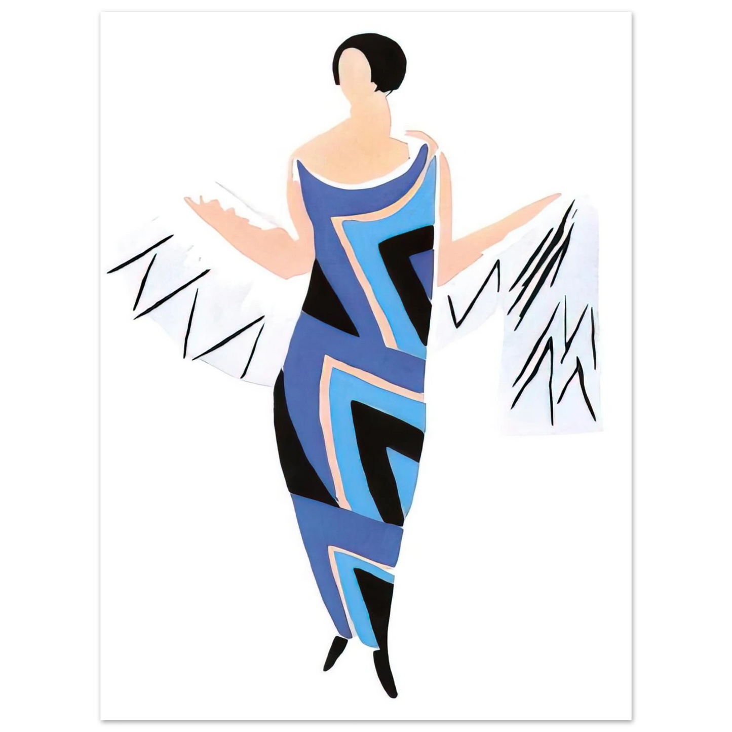 Sonia Delaunay - FASHION ILLUSTRATION 4  75x100 cm / 30x40inches Fine Art Poster
