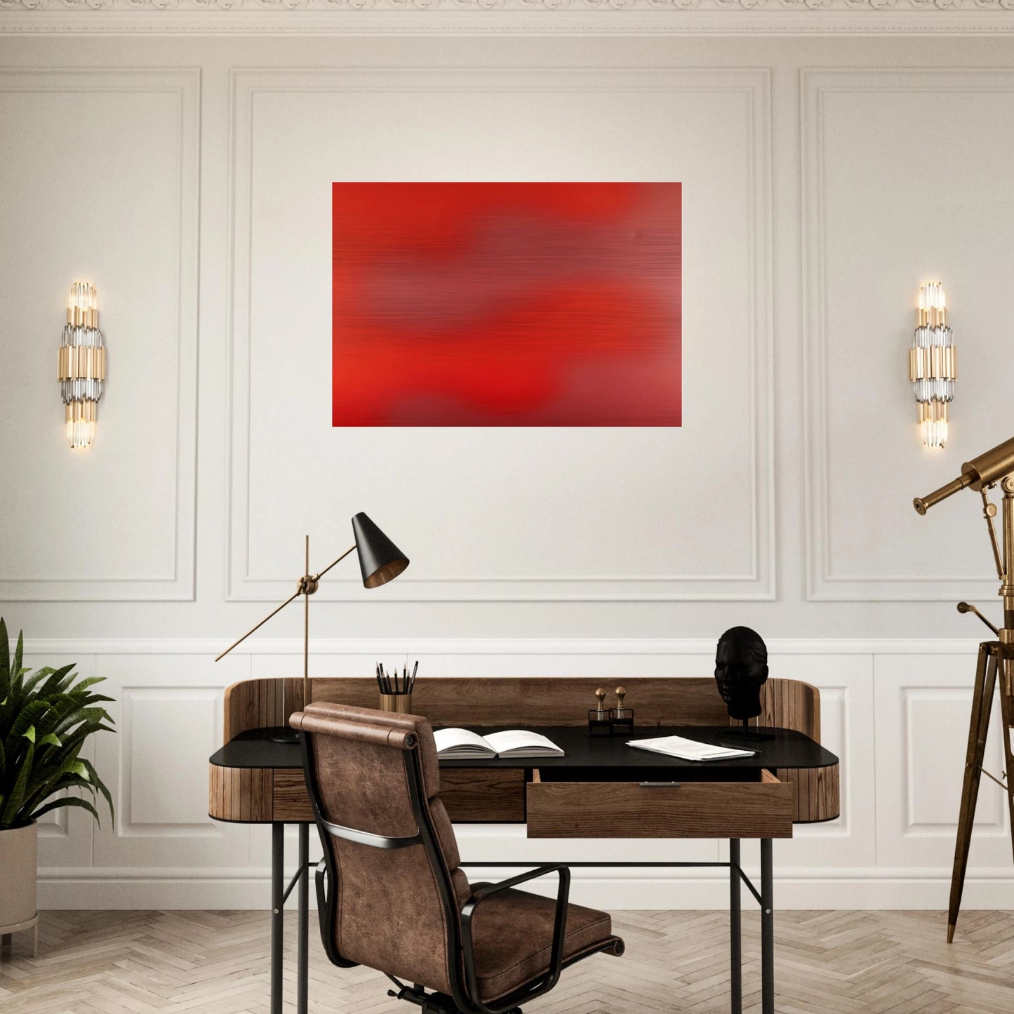 SU-20 - 1973 - Wojciech Fangor Brushed Aluminum Print - 70x100 cm / 28x40 inches | Wojciech Fangor Aluminum Print | Wojciech Fangor Prints
