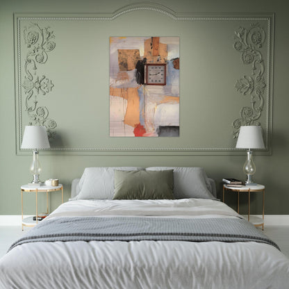 THIRD TIME PAINTING 1961 - Robert Rauschenberg Brushed Aluminum Print - 70x100 cm / 28x40 inches | Robert Rauschenberg Aluminum Print | Robert Rauschenberg Prints