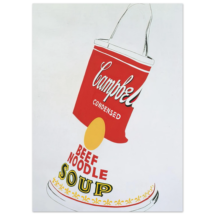 Andy Warhol - Crushed Campbell's Soup Can  Beef Noodle  Fine Art Poster