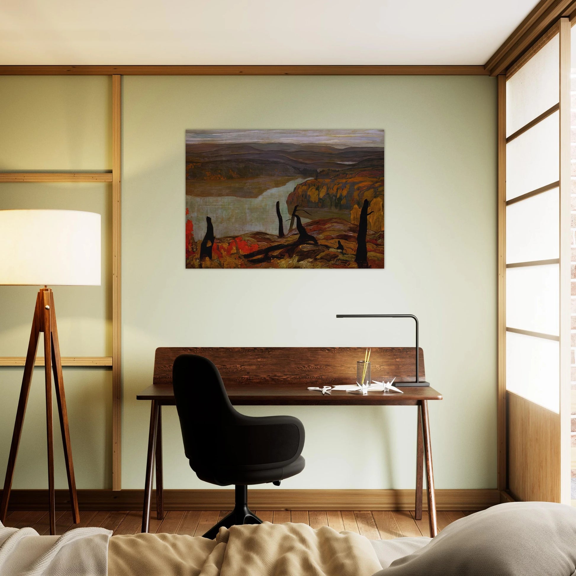 October Morning, Algoma Wartz Lake - 1920 - A.Y. Jackson Brushed Aluminum Print - 70x100 cm / 28x40 inches | A.Y. Jackson Aluminum Print | A.Y. Jackson Prints
