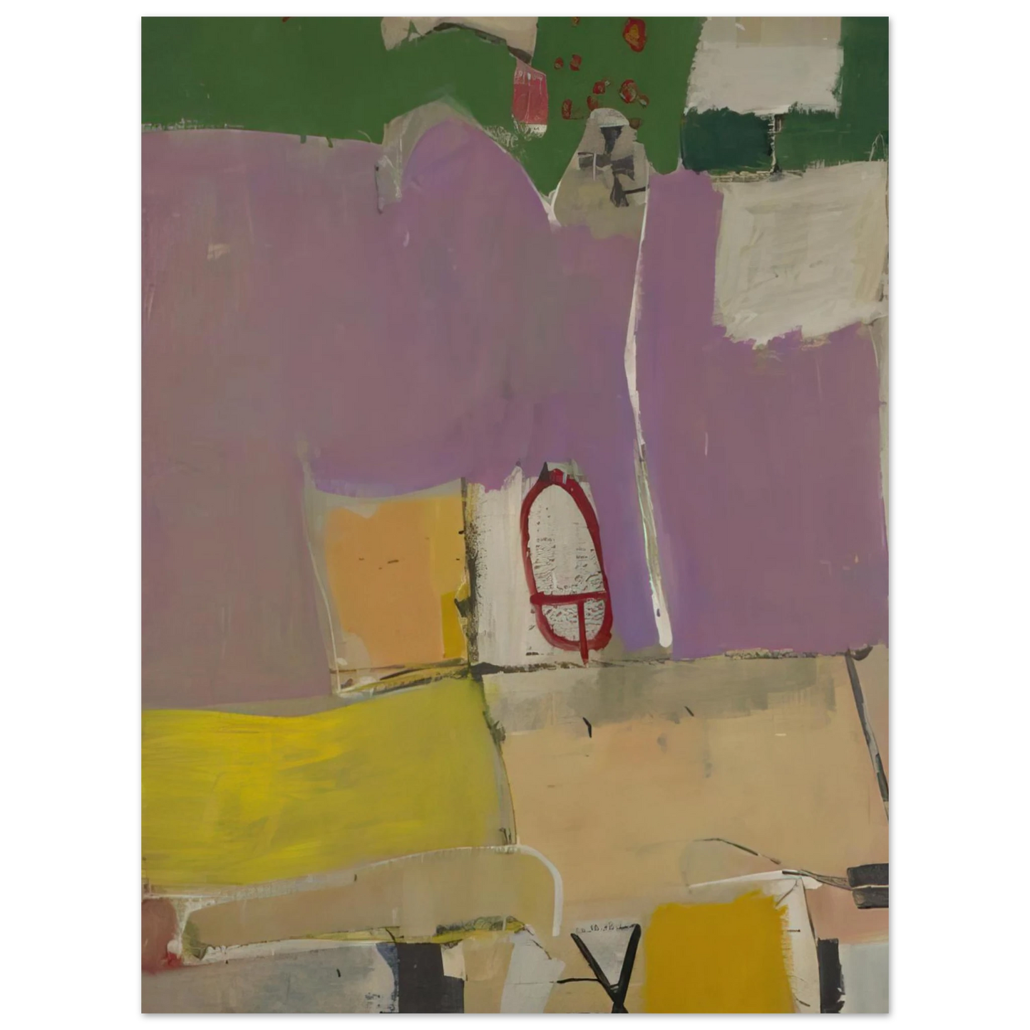 Richard Diebenkorn - Albuquerque #4  75x100 cm / 30x40inches Fine Art Poster