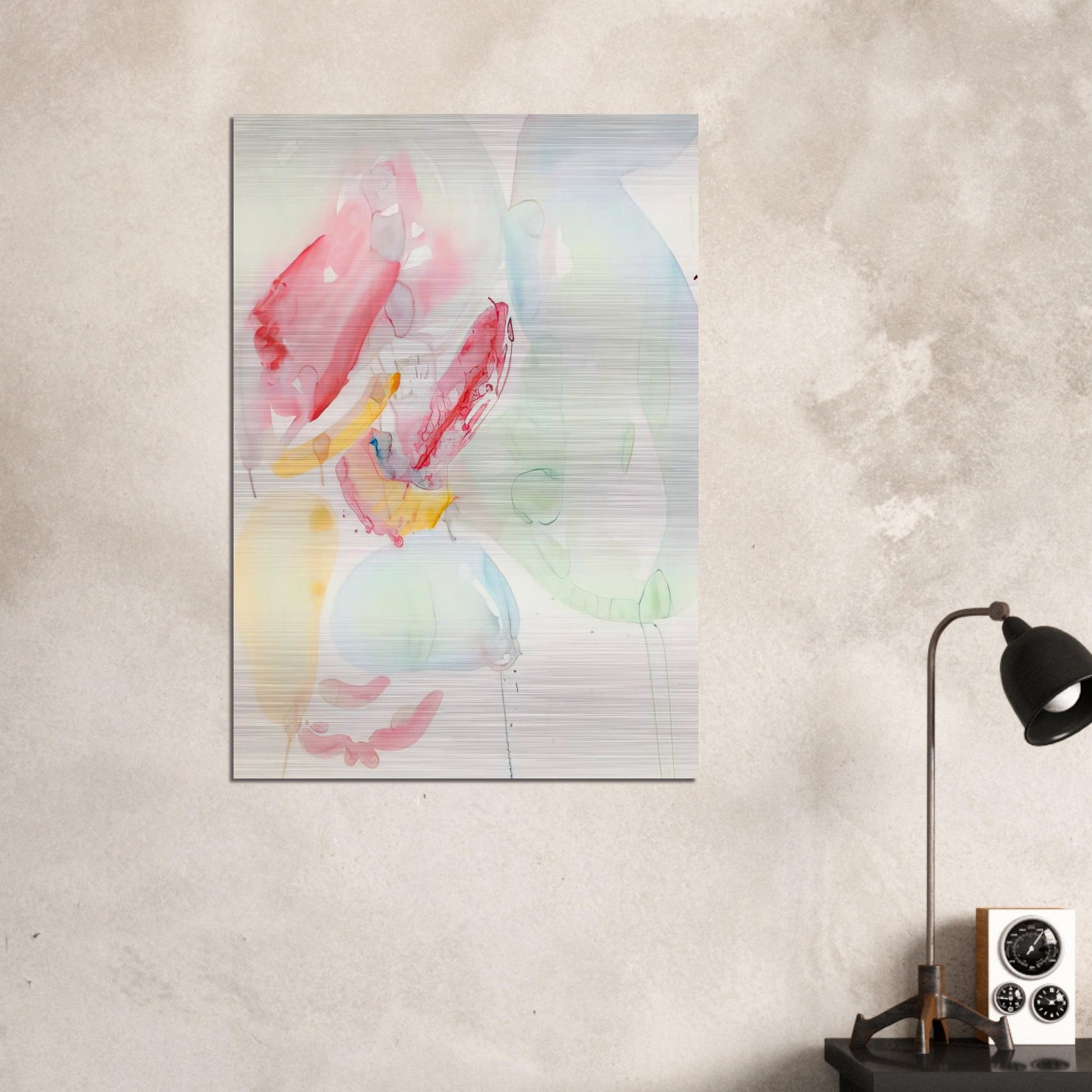 Sketch - Sam Francis Brushed Aluminum Print - 70x100 cm / 28x40 inches | Sam Francis Aluminum Print | Sam Francis Prints