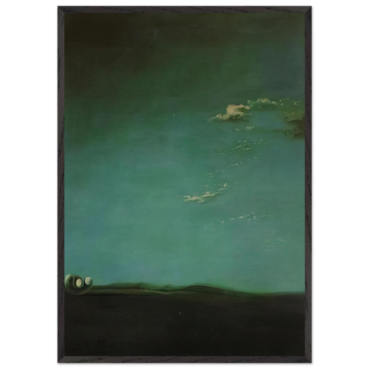HYPNAGOGIC MONUMENT - Salvador Dali 70x100 cm / 28x40 inches Framed Art Print – Black Wooden Frame