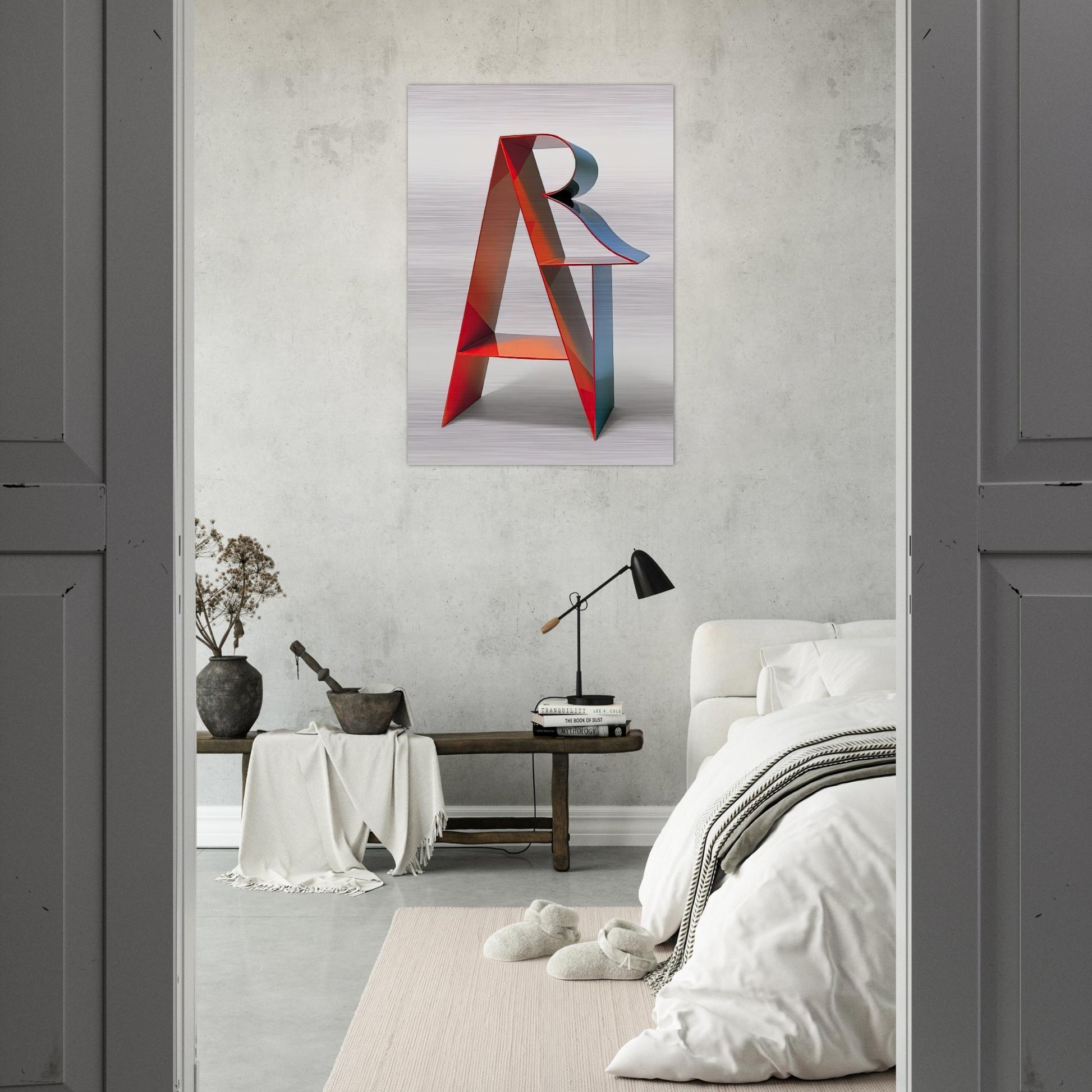 Art - Robert Indiana Brushed Aluminum Print - 70x100 cm / 28x40 inches | Robert Indiana Aluminum Print | Robert Indiana Prints
