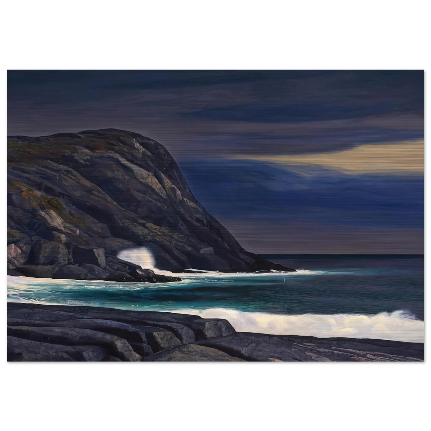 Brewing Storm, Monhegan - Rockwell Kent Brushed Aluminum Print - 70x100 cm / 28x40 inches | Rockwell Kent Aluminum Print | Rockwell Kent Prints