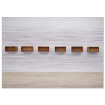 Untitled - 1975 - Donald Judd Brushed Aluminum Print - 70x100 cm / 28x40 inches | Donald Judd Aluminum Print | Donald Judd Prints