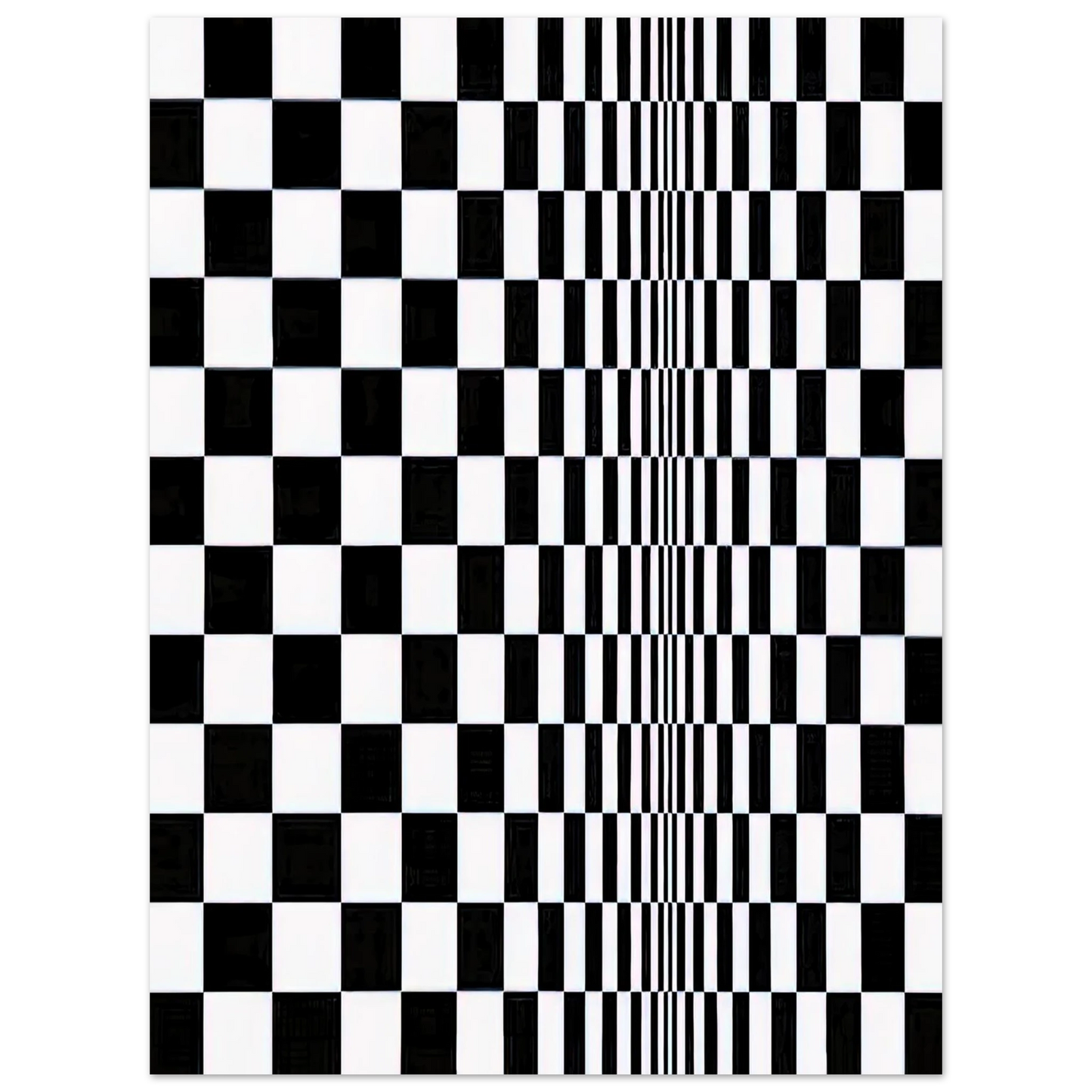 Bridget Riley - MOVEMENT IN SQUARES 1961  75x100 cm / 30x40inches Fine Art Poster