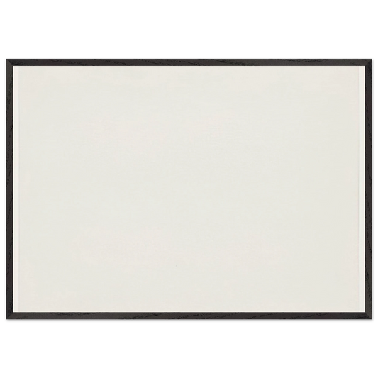 White N1 - Ellsworth Kelly 70x100 cm / 28x40 inches Framed Art Print – Black Wooden Frame