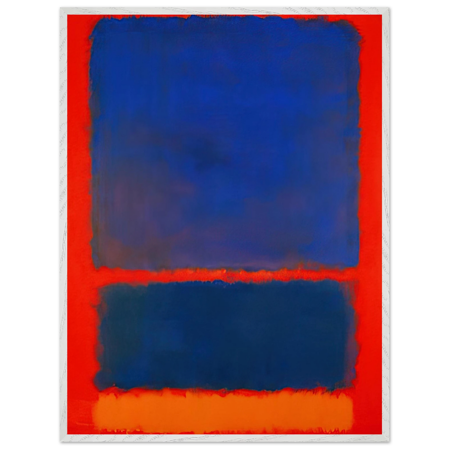 Mark Rothko - Blue, Orange, Red - 1961 Wall Art - 30x40 cm / 12x16 inches - Premium Wooden Framed Poster With Fine Art Paper-canvas - Wood frame