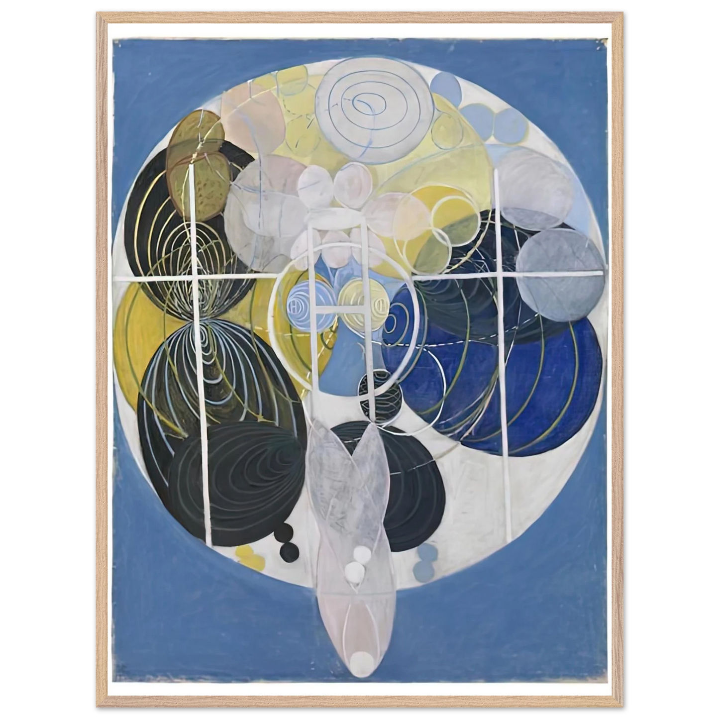 Hilma af Klint - THE LARGE FIGURE PAINTINGS NR 5 1907 Wall art - 15x20 cm / 6x8 inches - Fine Art Poster-canvas - -