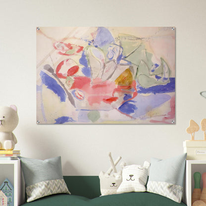 Mountains and Sea - 1952 - Helen Frankenthaler Acrylic Print - 70x100 cm / 28x40″ inches