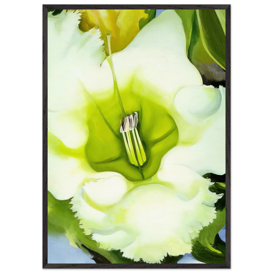 Cup Of Silver Ginger - Georgia OKeeffe 70x100 cm / 28x40 inches Framed Art Print – Black Wooden Frame