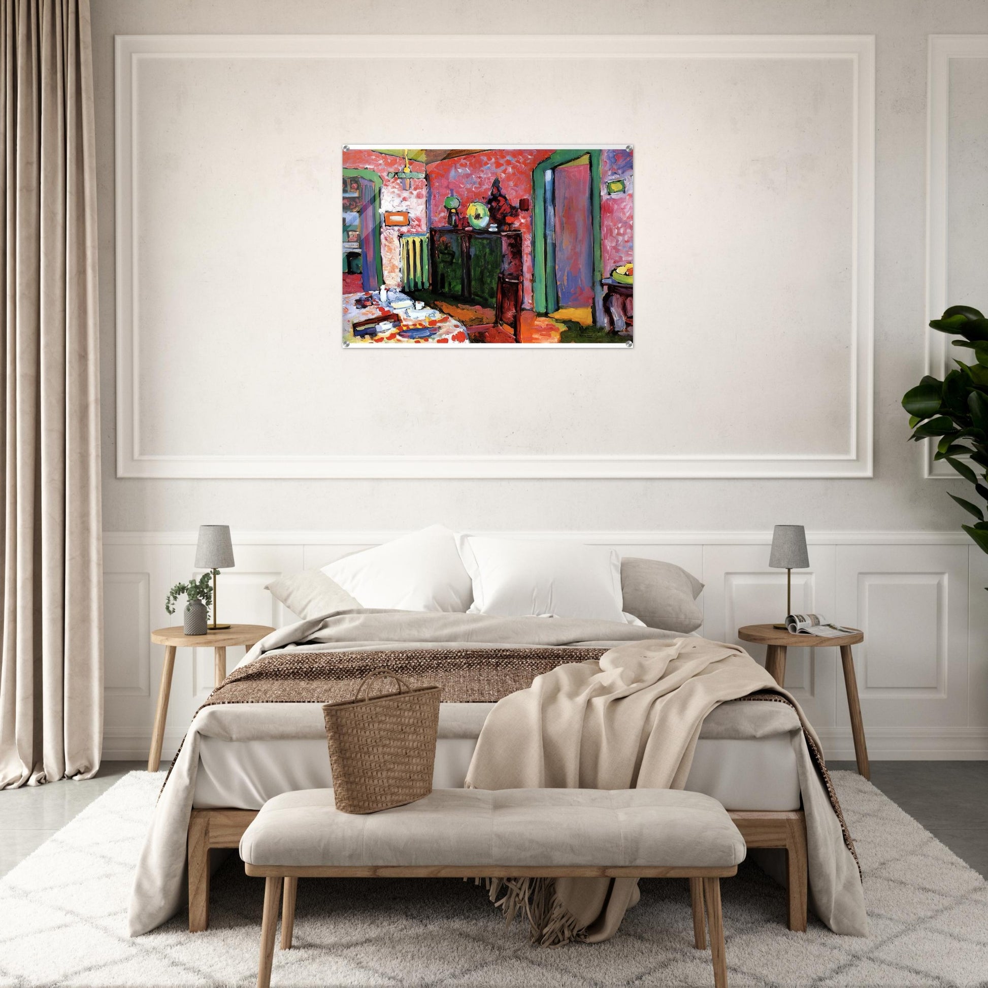 INTERIOR MY DINING ROOM 1909 - Wassily Kandinsky Acrylic Print - 70x100 cm / 28x40″ inches