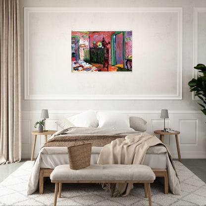INTERIOR MY DINING ROOM 1909 - Wassily Kandinsky Acrylic Print - 70x100 cm / 28x40″ inches