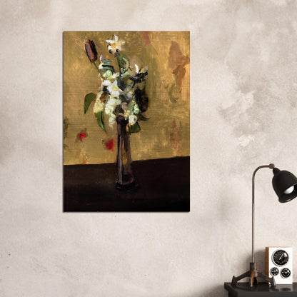 BOUQUET OF FLOWERS IN A CRYSTAL VASE 1902 - Henri Matisse Brushed Aluminum Print - 70x100 cm / 28x40 inches | Henri Matisse Aluminum Print | Henri Matisse Prints