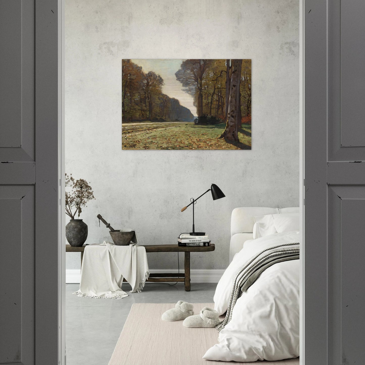 The Pave de Chailly - claude monet Brushed Aluminum Print - 70x100 cm / 28x40 inches | claude monet Aluminum Print | claude monet Prints