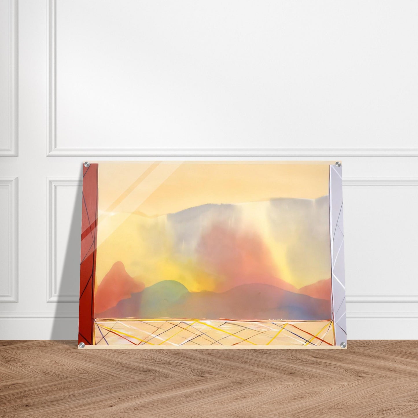 Sun In The East - 1988 - Ronnie Landfield Acrylic Print - 70x100 cm / 28x40″ inches
