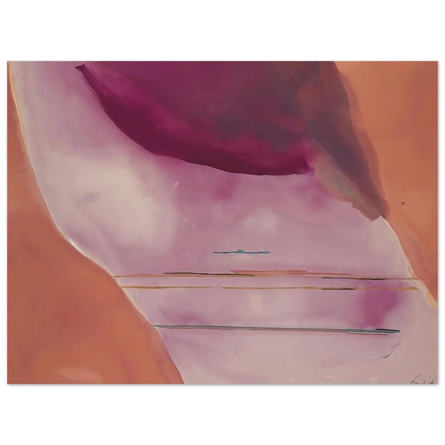 Helen Frankenthaler - Pendulum - 1972 Wall art - 40x50 cm / 16x20 Inches - Fine Art Poster - -