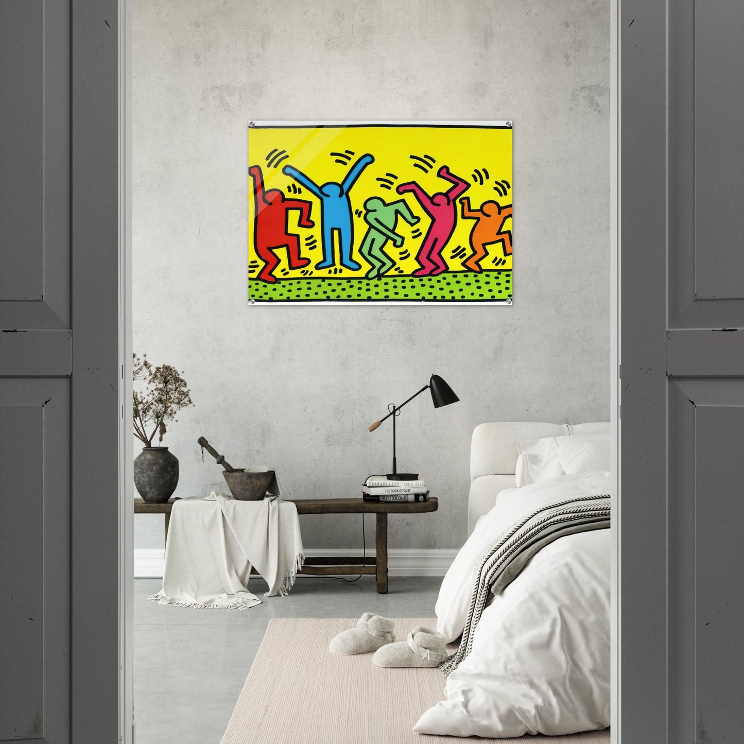 UNTITLED DANCE 1987 - Keith Haring Acrylic Print - 70x100 cm / 28x40″ inches | Keith Haring Art For Sale