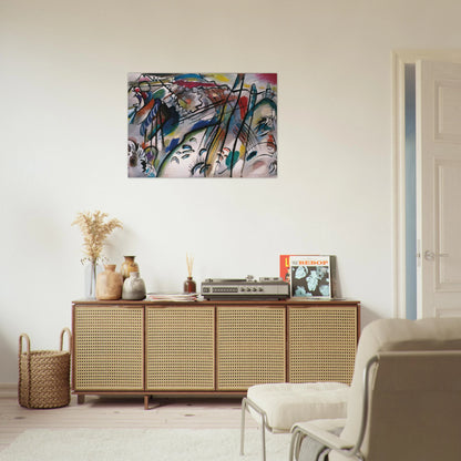 IMPROVISATION 28 SECOND VERSION 1912 - Wassily Kandinsky Brushed Aluminum Print - 70x100 cm / 28x40 inches | Wassily Kandinsky Aluminum Print | Wassily Kandinsky Prints
