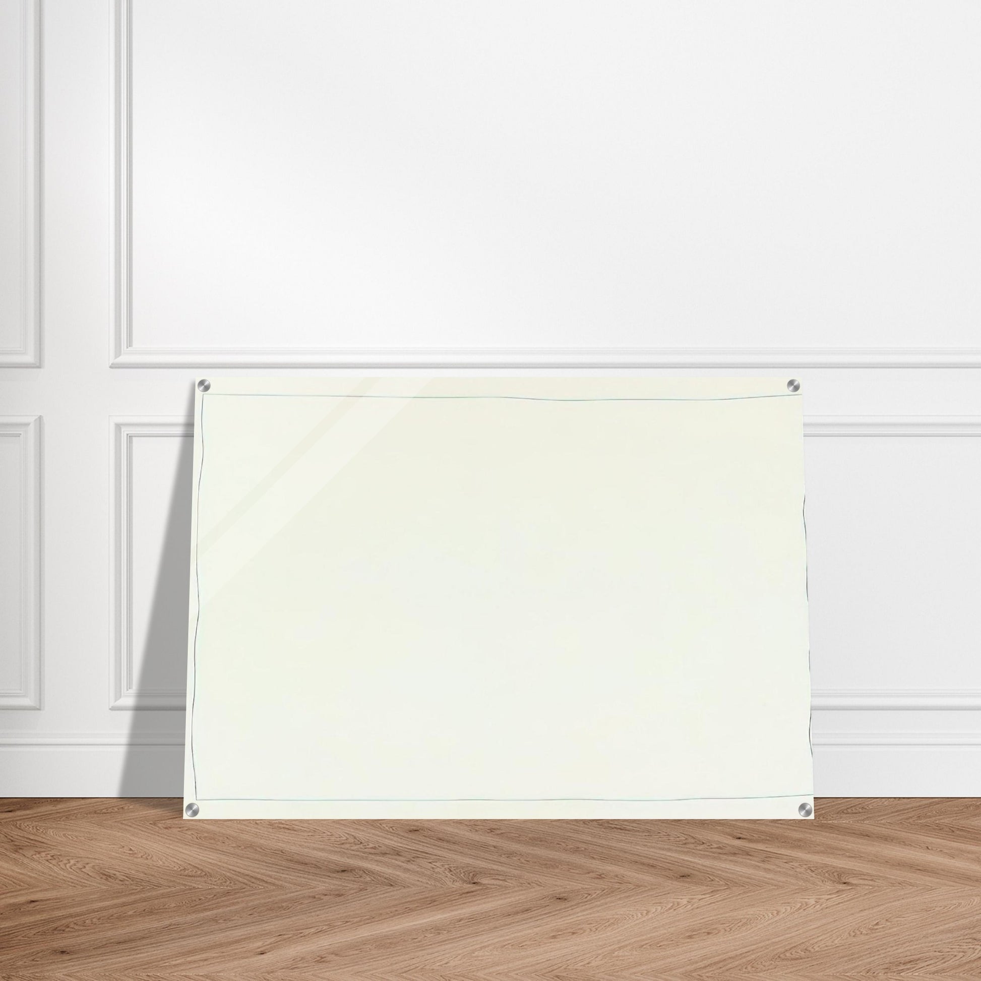 Bent Line Drawing - Minimalism - Robert Ryman Acrylic Print - 70x100 cm / 28x40″ inches