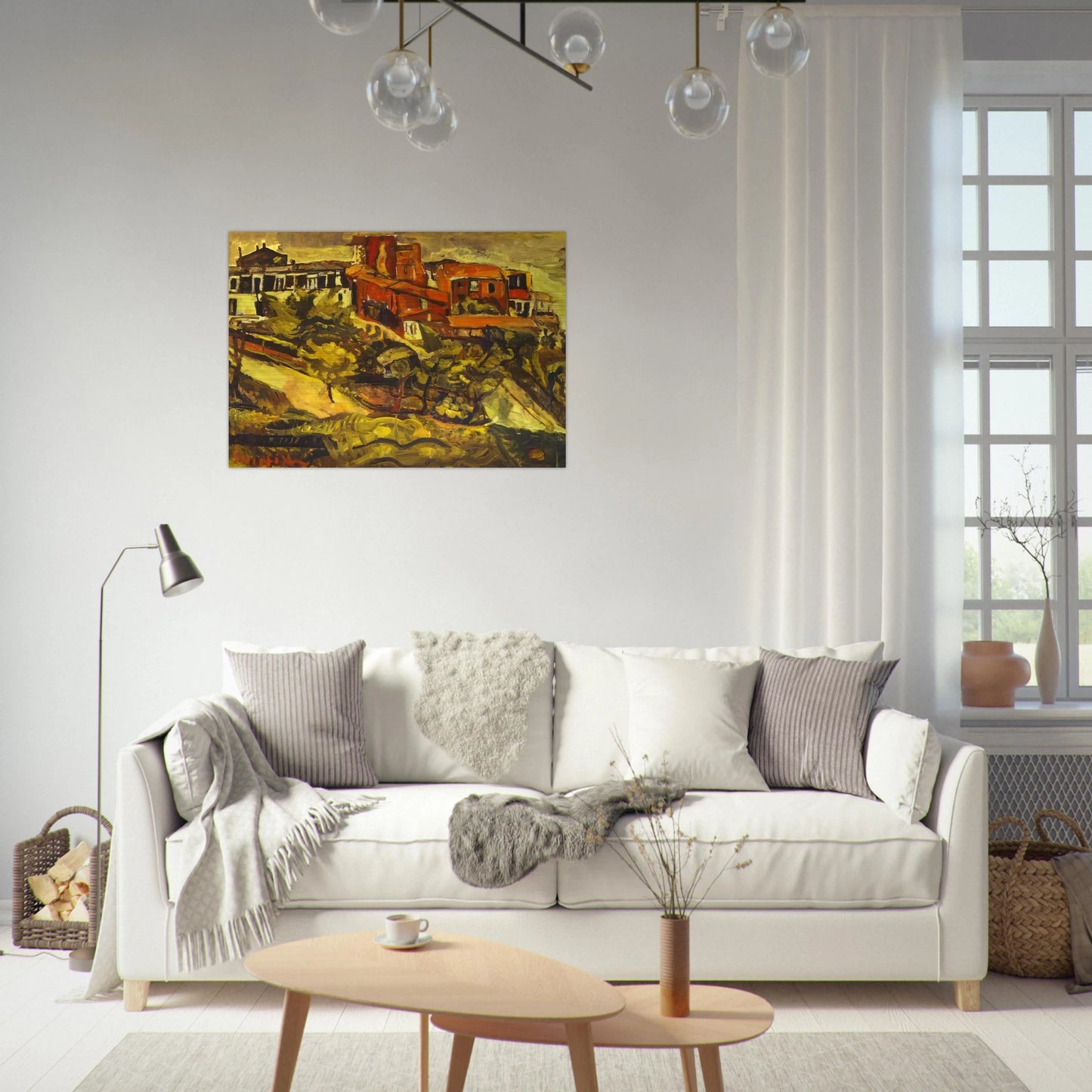 RED HOUSES - Chaim Soutine Brushed Aluminum Print - 70x100 cm / 28x40 inches | Chaim Soutine Aluminum Print | Chaim Soutine Prints