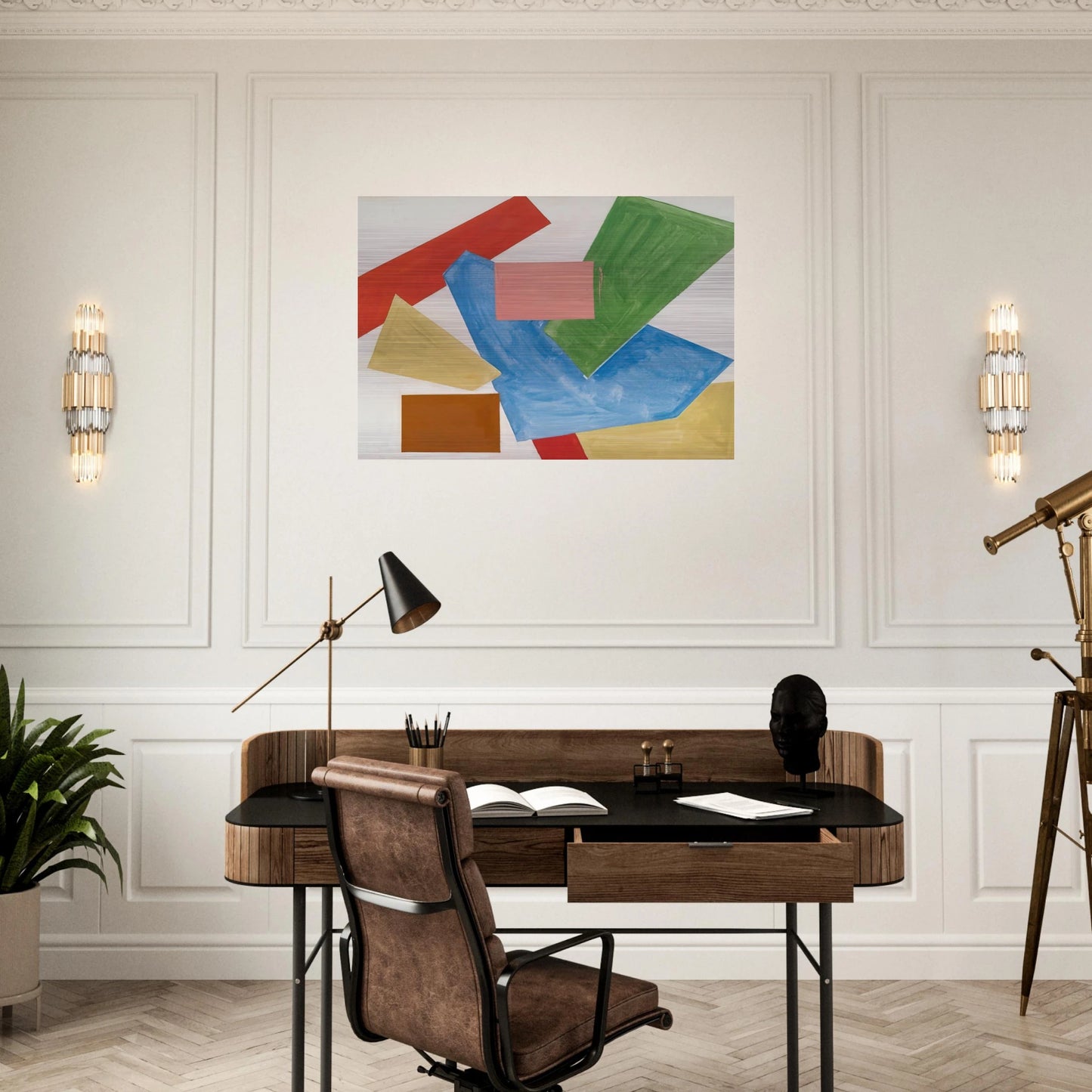 Abstraction in White - Hans Hofmann Brushed Aluminum Print - 70x100 cm / 28x40 inches | Hans Hofmann Aluminum Print | Hans Hofmann Prints