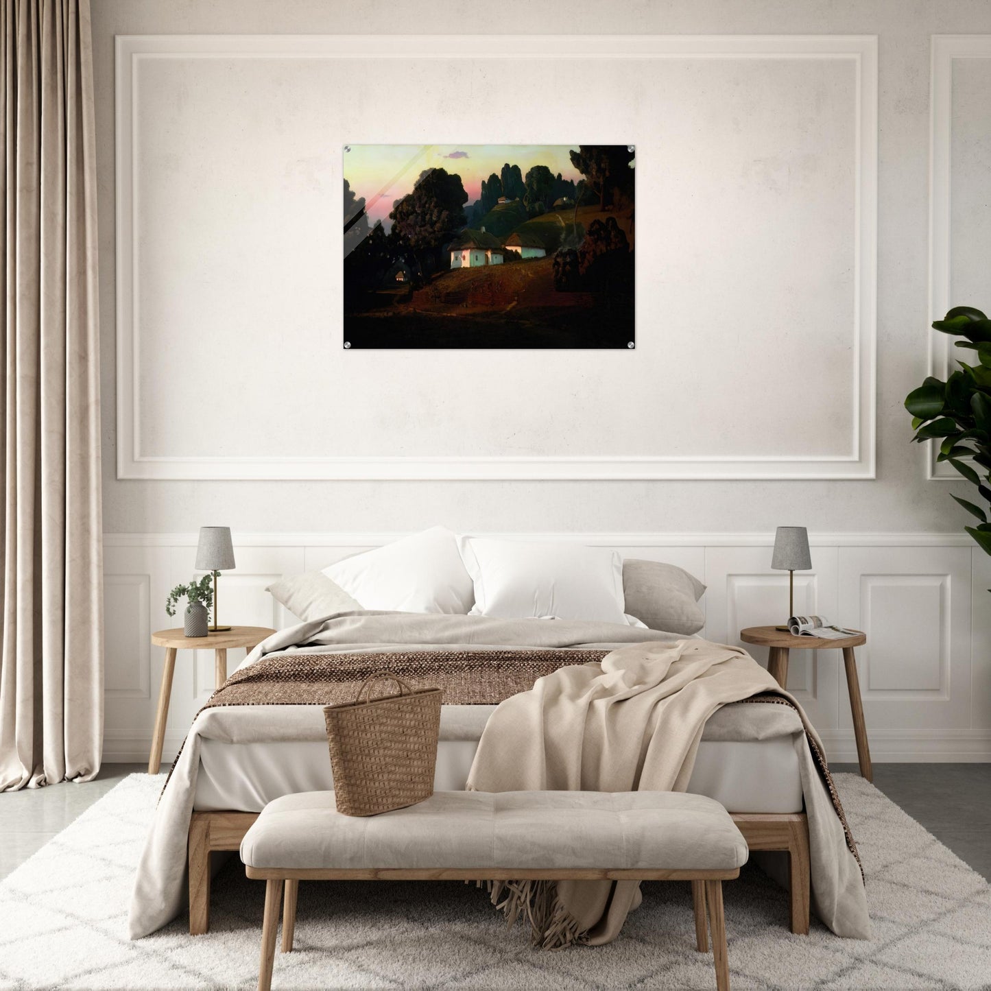 Evening in Ukraine - Arkhyp Kuindzhi Acrylic Print - 70x100 cm / 28x40″ inches