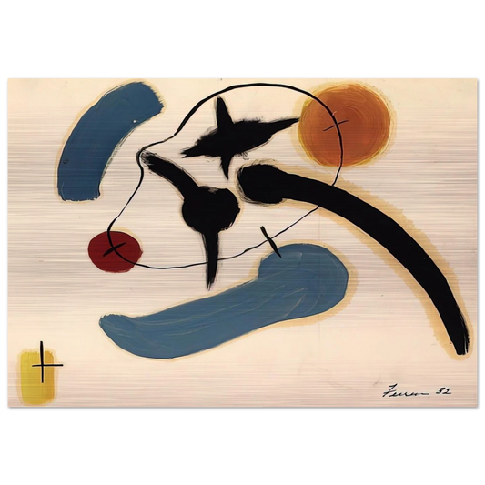 Untitled - 1932 - John Ferren Brushed Aluminum Print - 70x100 cm / 28x40 inches | John Ferren Aluminum Print | John Ferren Prints