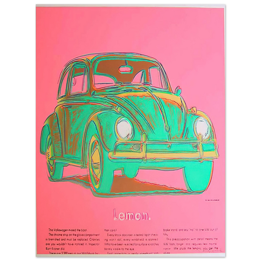 Andy Warhol - Volkswagen Fine Art Poster