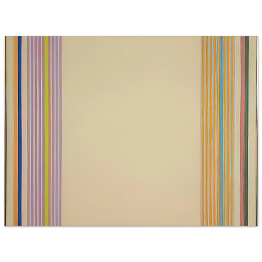Gene Davis - End Stripes - 1960  75x100 cm / 30x40inches Fine Art Poster