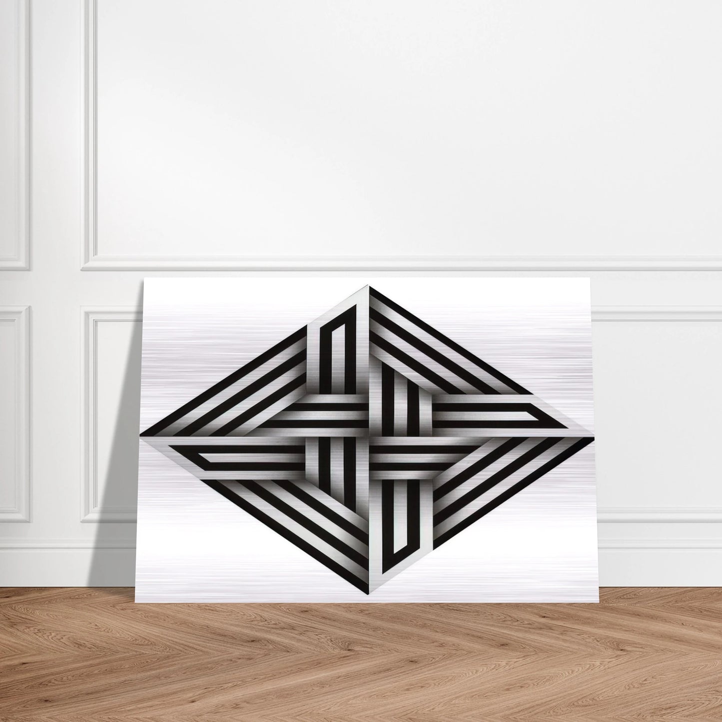 Kumo XV - 1973 - Omar Rayo Brushed Aluminum Print - 70x100 cm / 28x40 inches | Omar Rayo Aluminum Print | Omar Rayo Prints