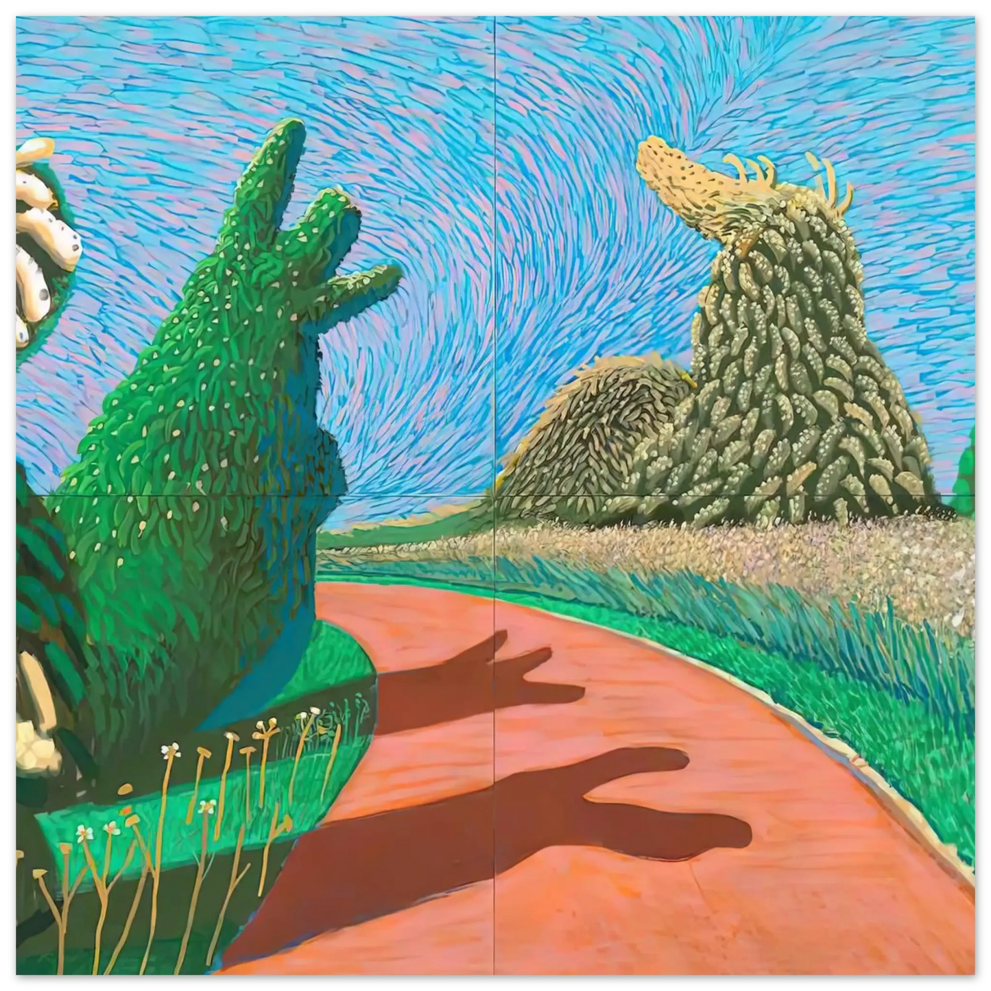 David Hockney - David Hockney Wall art - 28x43  cm / XL (11x17 Inches) - Fine Art Poster - -