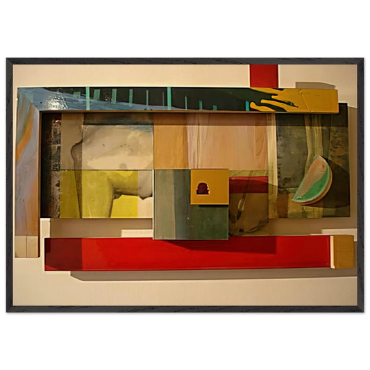 Horse - Sam Gilliam 70x100 cm / 28x40 inches Framed Art Print – Black Wooden Frame