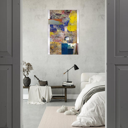 Remembering Girls Ajar - Sam Gilliam Brushed Aluminum Print - 70x100 cm / 28x40 inches | Sam Gilliam Aluminum Print | Sam Gilliam Prints