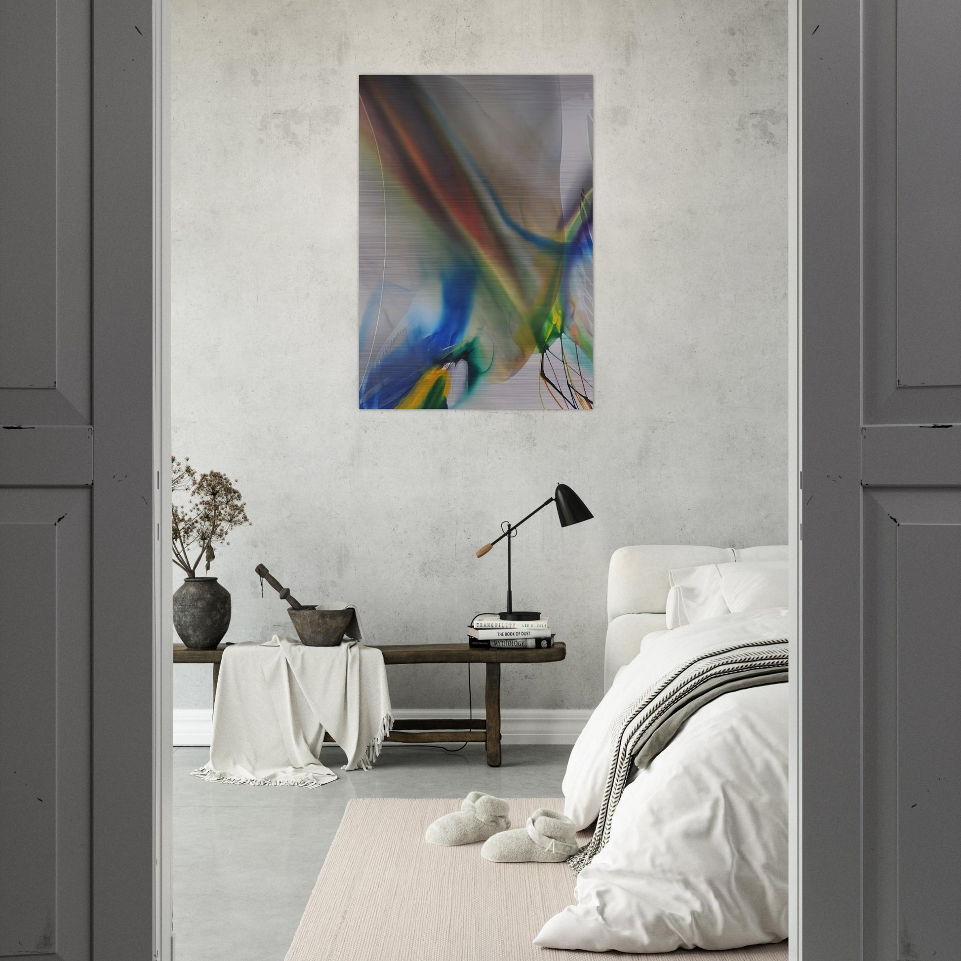 Phenomena Merlins Mantle - 1970 - Paul Jenkins Brushed Aluminum Print - 70x100 cm / 28x40 inches | Paul Jenkins Aluminum Print | Paul Jenkins Prints