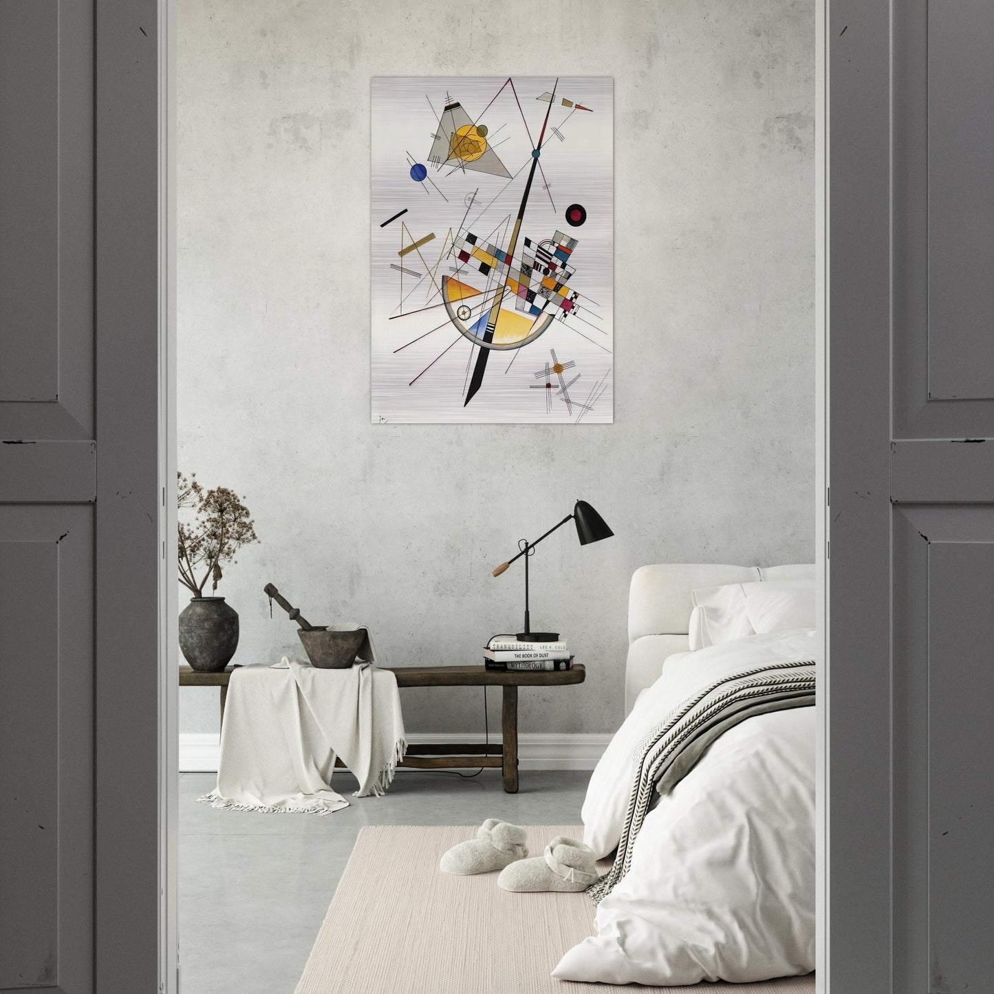 DELICATE TENSION NO 85 1923 - Wassily Kandinsky Brushed Aluminum Print - 70x100 cm / 28x40 inches | Wassily Kandinsky Aluminum Print | Wassily Kandinsky Prints